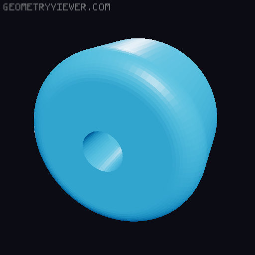 Tec* Deck wheel 3D model thumbnail