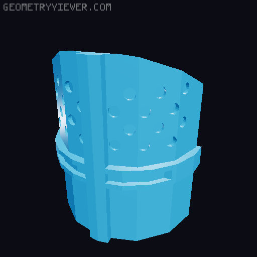 Knights Helmet for Lucky 13 3D model thumbnail