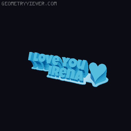 I love you... 3D model thumbnail