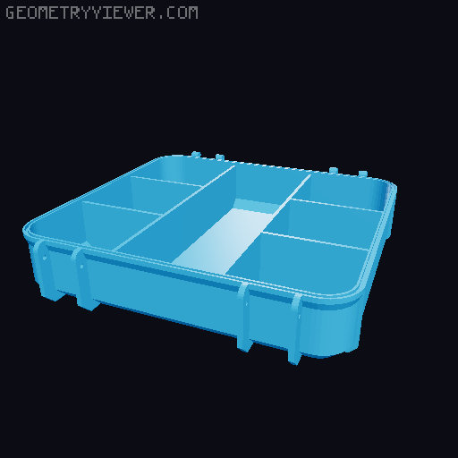 Elegoo Storage box 3D model thumbnail