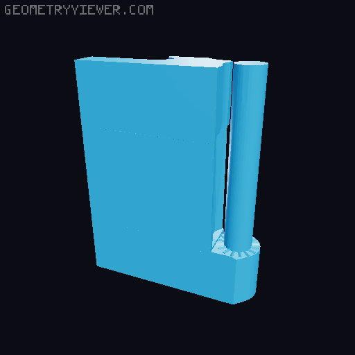 Brass Catcher for 10 - 308 (Quick Detach - Flip Up) 3D model thumbnail