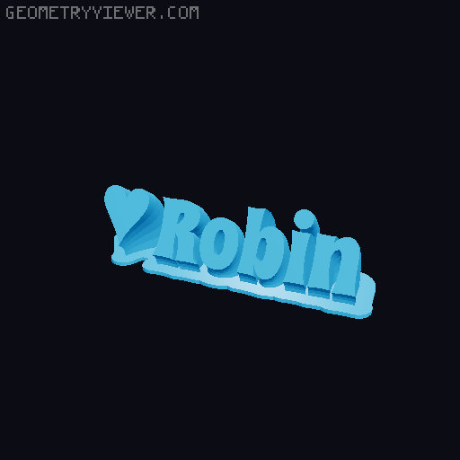 Valentine sculpture 3D model thumbnail