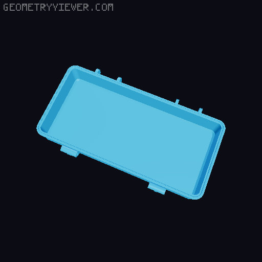 Rugged JBL Flip case 3D model thumbnail