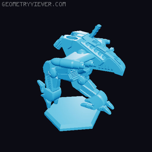 Osprey Battlemech 3D model thumbnail