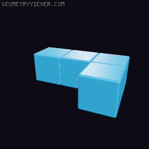 Tetris Balance, Blocked Version 3D model thumbnail