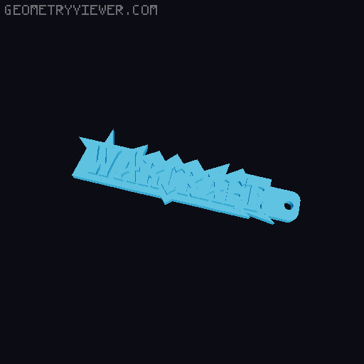 Брелок / Keychain 3D model thumbnail
