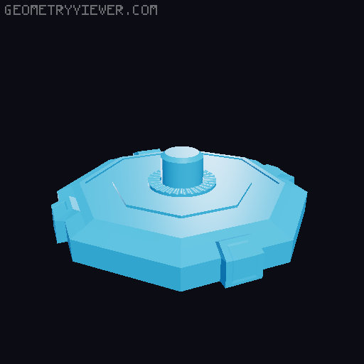 Rocinante Gimbal Stand 3D model thumbnail
