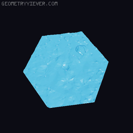 Gloomhaven MagHex Ground Tiles with Rocks 3D model thumbnail