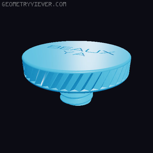 4wt fly fishing reel (fully 3d printable) - Beaux YA V1 3D model thumbnail