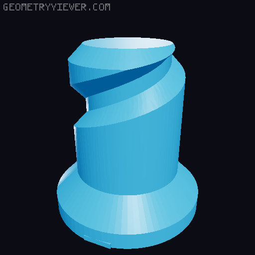 Separated Bolt files for 4/3/2-jaw Vise 3D model thumbnail