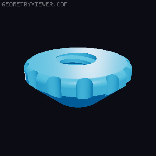 Alternative spool holder for Pastamatic 3D model thumbnail