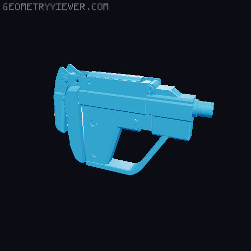 ARC Raiders Kinetic Converter Weapon Attachment 3D model thumbnail