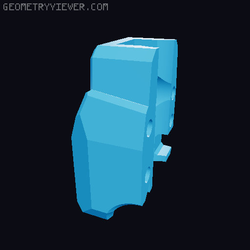 Dummy 13 keys holder 3D model thumbnail