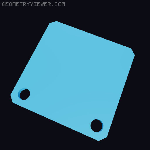 Little Cube Guy - with LED eyes 3D model thumbnail