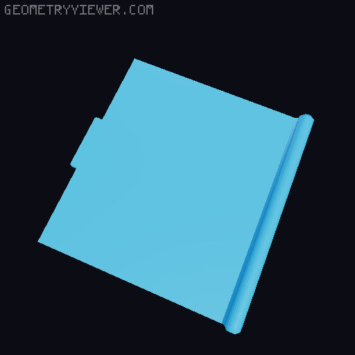 116mm Doob Tube Dispenser 3D model thumbnail