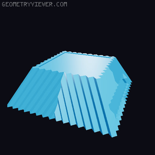 Stylish Octahedroflake Base 3D model thumbnail