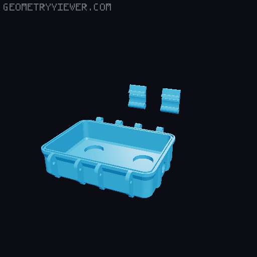 Meshtastic rugged box for RAK 19007 3D model thumbnail