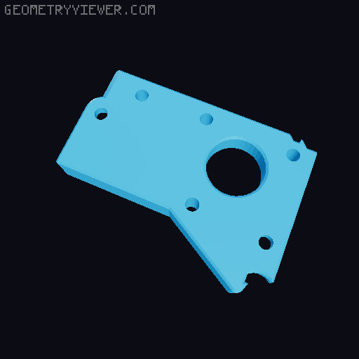 Wide Slat Venetian Tilter gearbox 3D model thumbnail