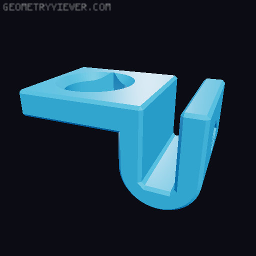 Side Wall Mount 3D model thumbnail