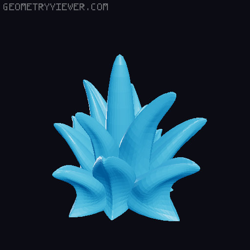 100 Fantasy Plants for Tabletop Base & Terrain Design (Alien Vegetation 61) 3D model thumbnail