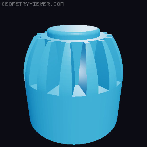 F1 Tyre Pencil Holder 3D model thumbnail