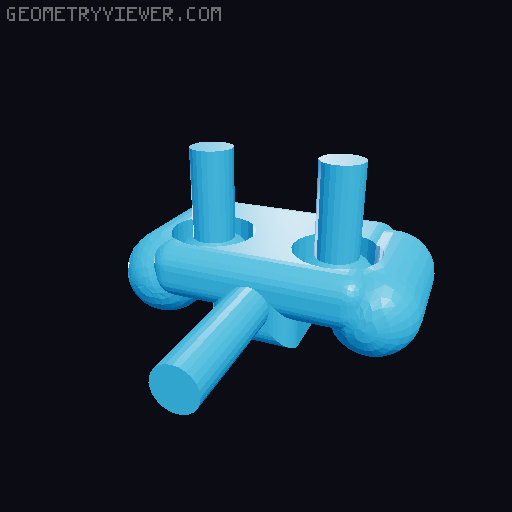 brick fpv drone complex 3D model thumbnail