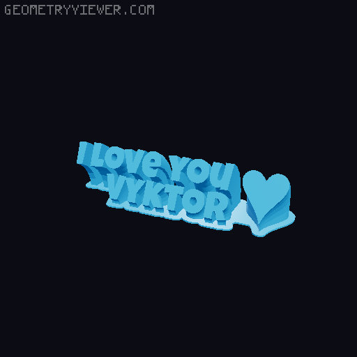 I love you... 3D model thumbnail