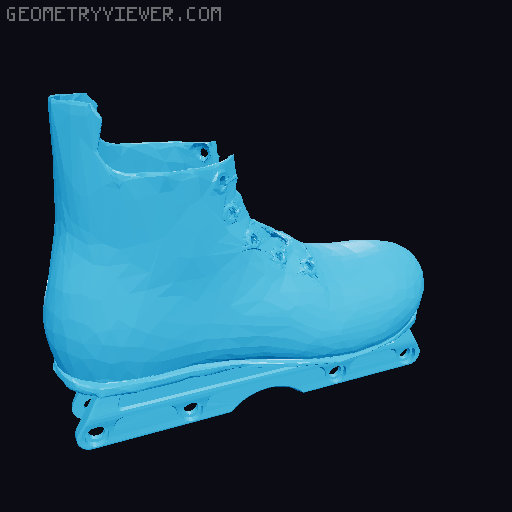 Aggressive Inline Skates 3D model thumbnail