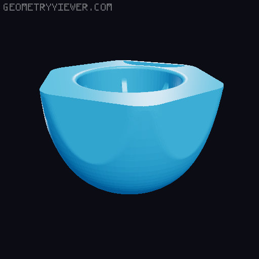 Avocado seedling 3D model thumbnail