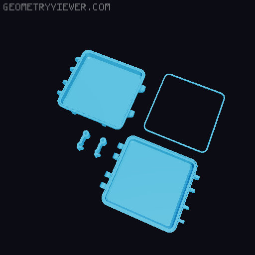 Gameboy Advance SP - Rugged Case 3D model thumbnail
