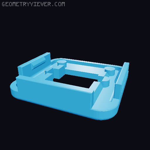 Wide angle raspberry pi came case 3D model thumbnail