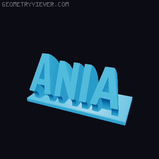 Sweeping Name Tag 3D model thumbnail