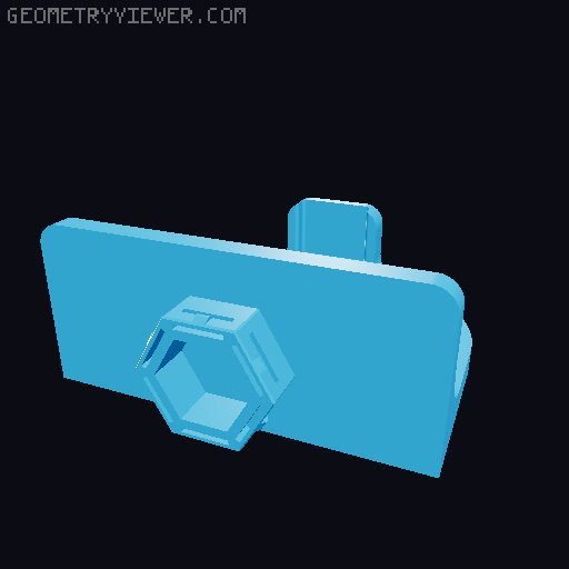 Universal Gamepad Pegboard Mount Remix 3D model thumbnail