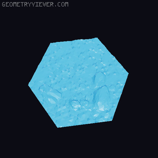 Gloomhaven MagHex Ground Tiles with Rocks 3D model thumbnail