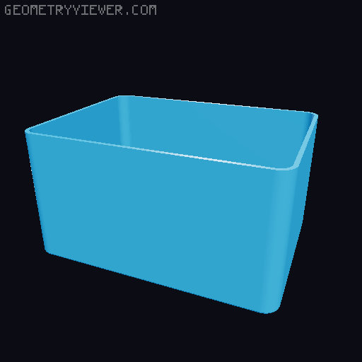 Playing Card Box - Triple Deck / Canasta Version 3D model thumbnail