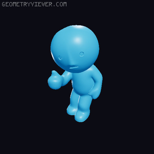 Smiski Approving (Work series) 3D model thumbnail