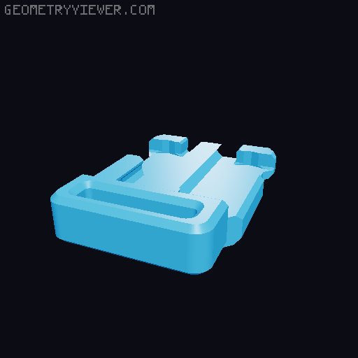 [REMIX] Side Release Buckle 3D model thumbnail