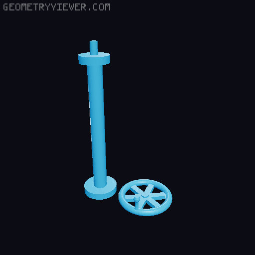 Tractor on a railway 3D model thumbnail