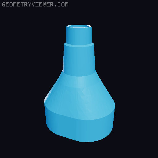 Adaptateurs de tuyau d'aspirateur pour soufflante 2cv 3D model thumbnail