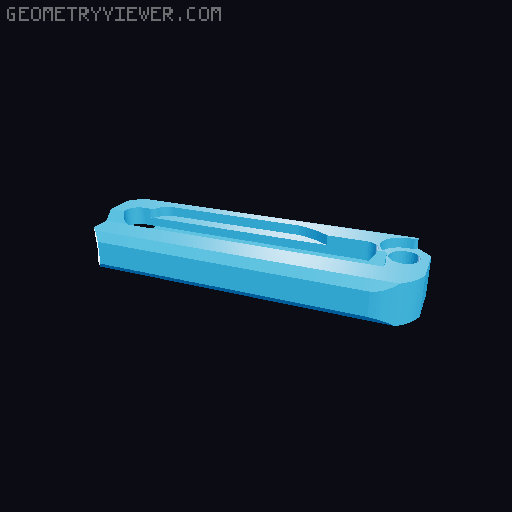 TikTok Gravity Knife Fidget Toy - now with 180 deg swing 3D model thumbnail