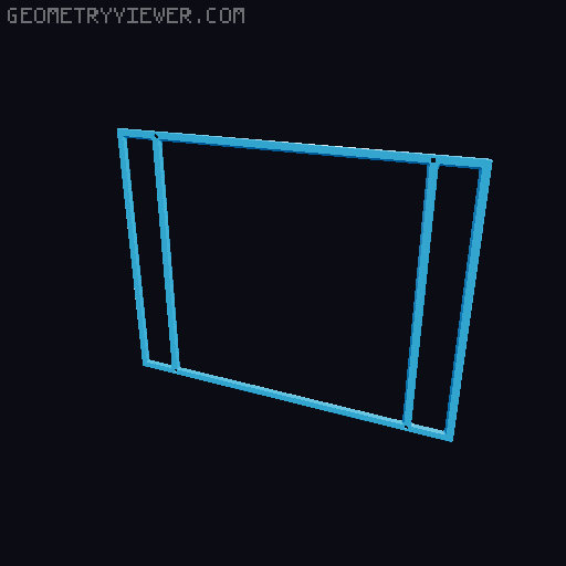 Floating Photo Mounting System (French Cleat) 3D model thumbnail