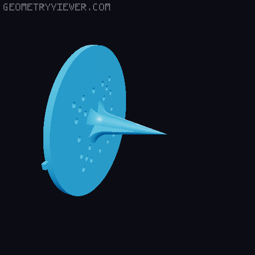 Vogelhuisprikker  (Push-pin birdhouse V0.2). 3D model thumbnail