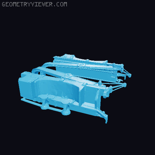 FRENCH Berliet GPE4 Tank Transporter 3D model thumbnail