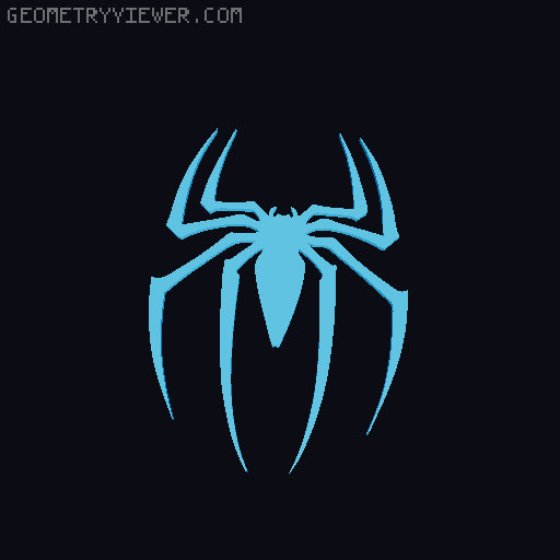 Prusacaster Spider PickGuard 3D model thumbnail