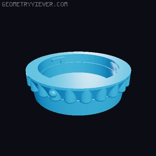 Wigglegram lens for Sony NEX 3D model thumbnail