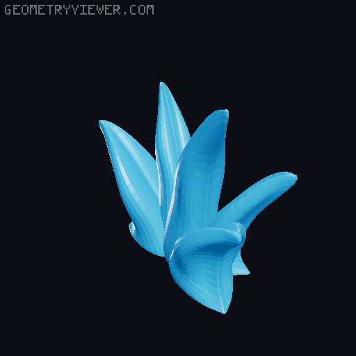 100 Fantasy Plants for Tabletop Base & Terrain Design (Alien Vegetation 61) 3D model thumbnail