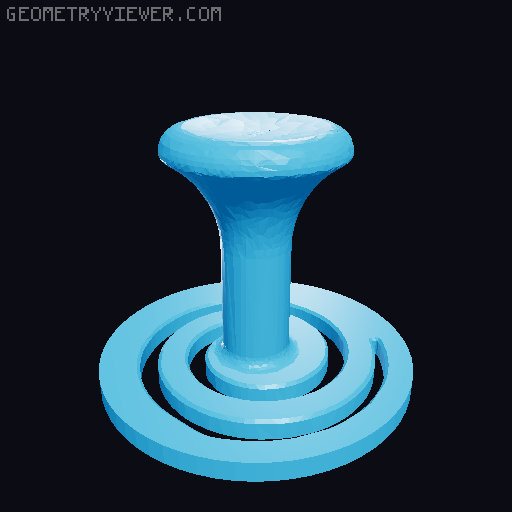 Pumpkin Joystick 3D model thumbnail
