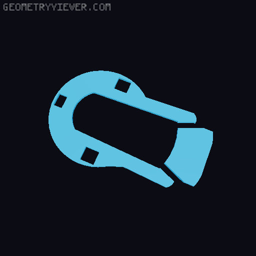 FZ6n dash trim  3D model thumbnail