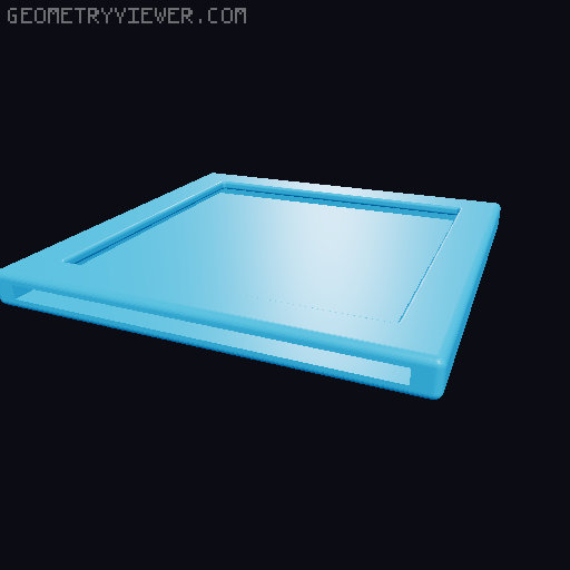 Mirror and Soapholder for shower using goPro mounts 3D model thumbnail