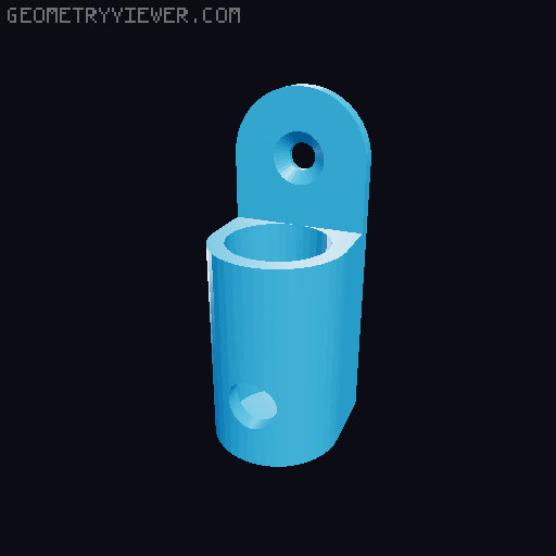 Chapstick Mount 3D model thumbnail